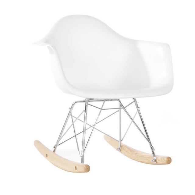 Ebarza Kids Rocking Chair - Plastic - White