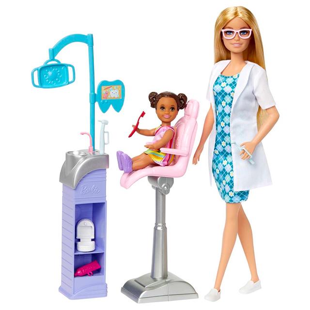 Mattel Games - Barbie Careers Dentist Doll & Playset w/ Accessories