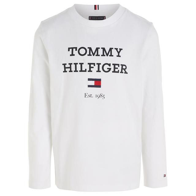 Tommy Hilfiger - TH Logo Print Long Sleeve Tee - White