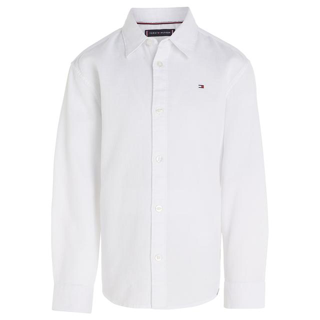 Tommy Hilfiger - Solid Waffle Long Sleeve Shirt - White