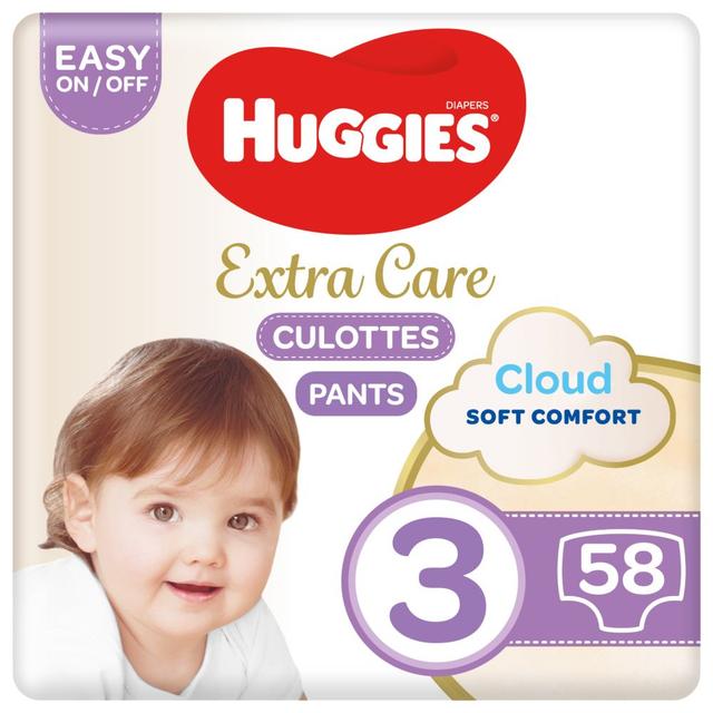 Huggies - Extra Care Diaper Pants - Size 3 - 6-11 kg - 58pcs