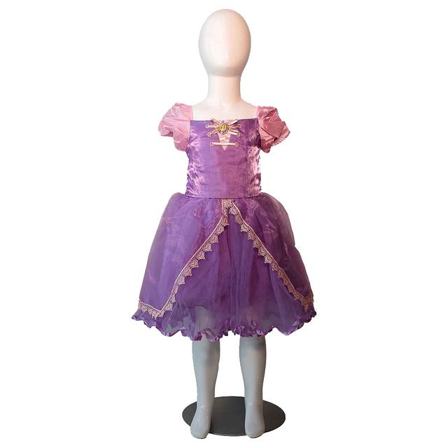 Party Centre - Disney - Rapunzel Princess Deluxe Girls' Costume - Purple