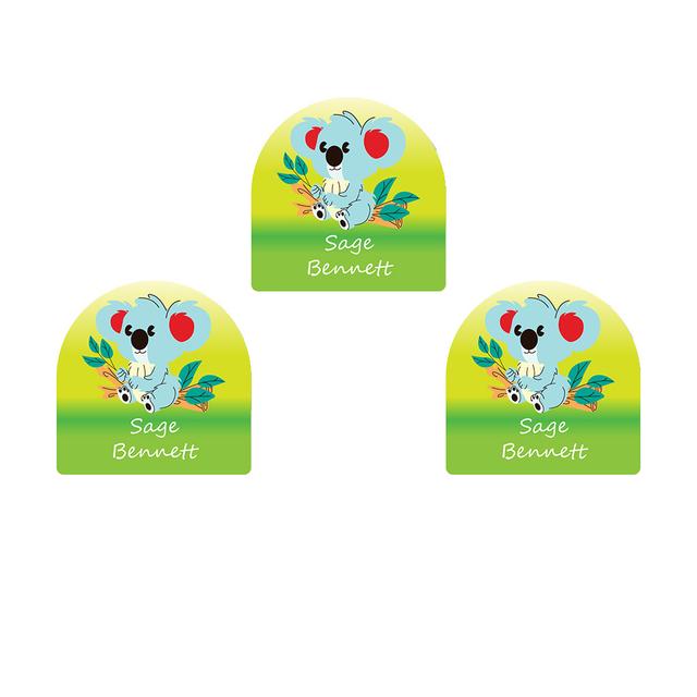 Ladybug Labels - Personalized Shoe Labels - Koala - 12pcs