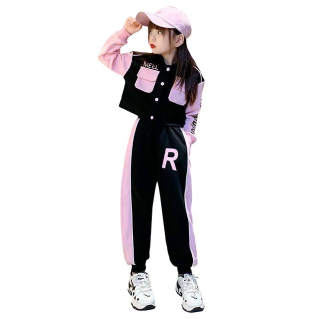 Mei Stylish - 2pc-Set - Long Sleeve Jacket And Pants - Pink