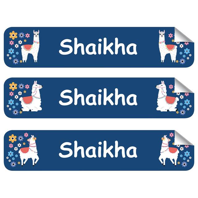 Mylabels - Personalized Labels - Llama Sleepaway Camp - Pack of 30 - Large