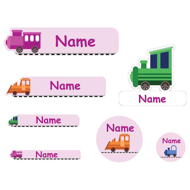 Mylabels - Personalized Labels - Train Engines - Pack of 107