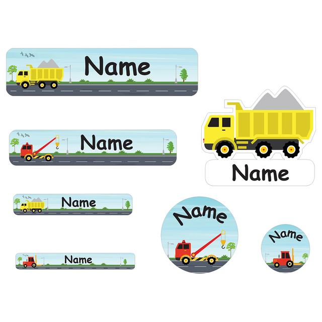 Mylabels - Personalized Shoe Labels - Heavy - Duty Truck - Pack of 12