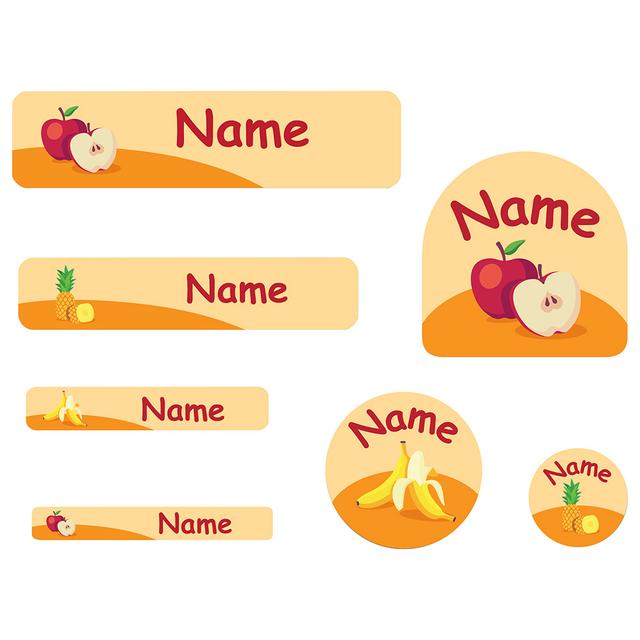 Mylabels - Personalized Shoe Labels - Yummy Fruits - Pack of 12