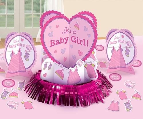 Shower With Love Girl Table Decorating Kit