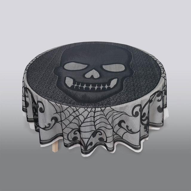 Skull Lace Round Tablecloth 70