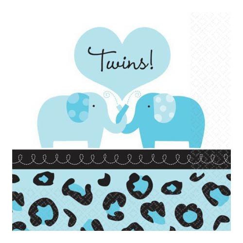 Twins 1 Sweet Safari Boy Beverage Tissues