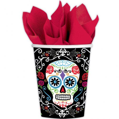 Day Of The Dead Paper Cups 9oz (18pcs)