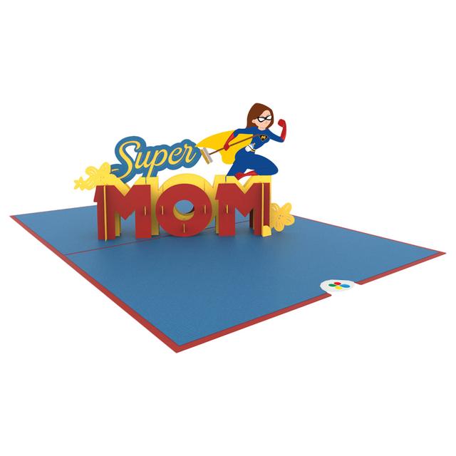 Paper Color - Super Mom Pop Up Birthday Greeting Card