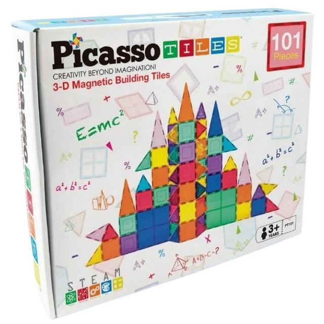 Picasso Tiles - Magnetic 3D Blocks - 101 Pcs