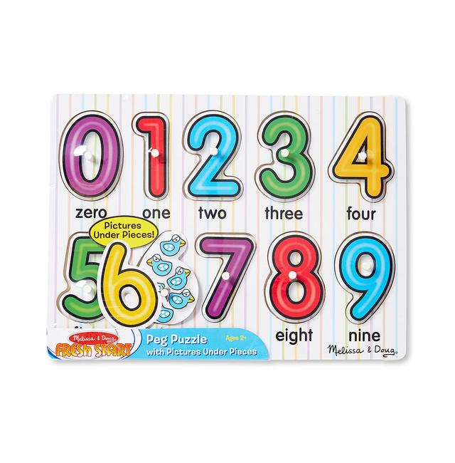 Melissa & Doug See-Inside Numbers Peg