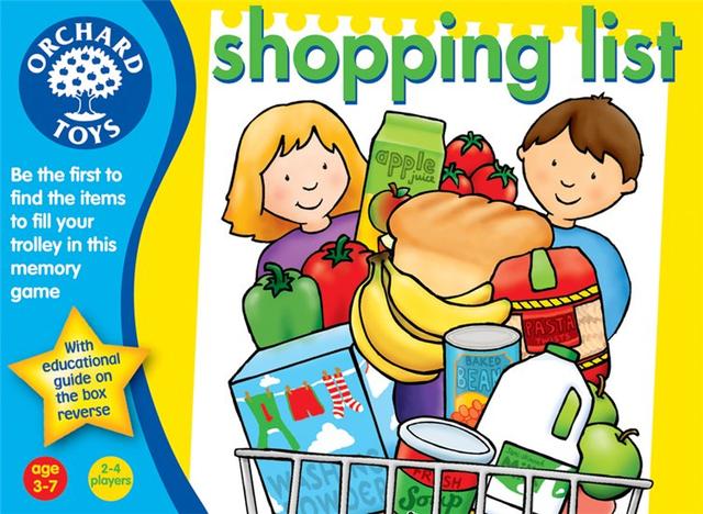 Orchard Toys - Shopping List