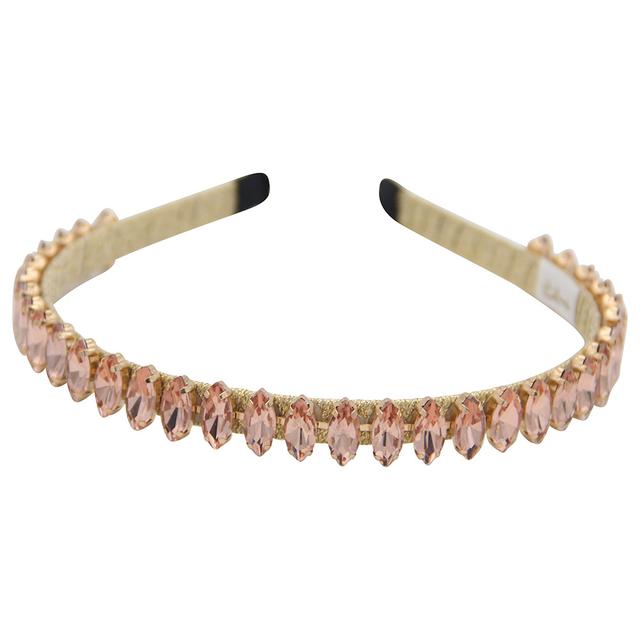 D' Daniela - Girls Amy Headband - Pink Stones