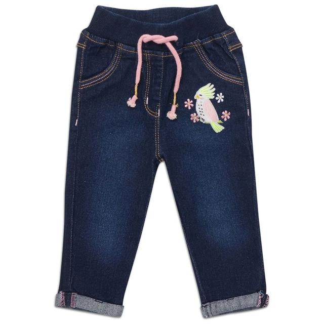 Little Kangaroos - Baby Girl Denim Jeans - Navy Blue