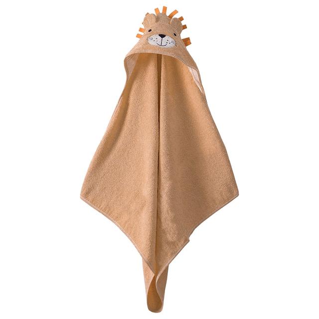 Bebetto - Woven Baby Bath Hooded Towel - Brown