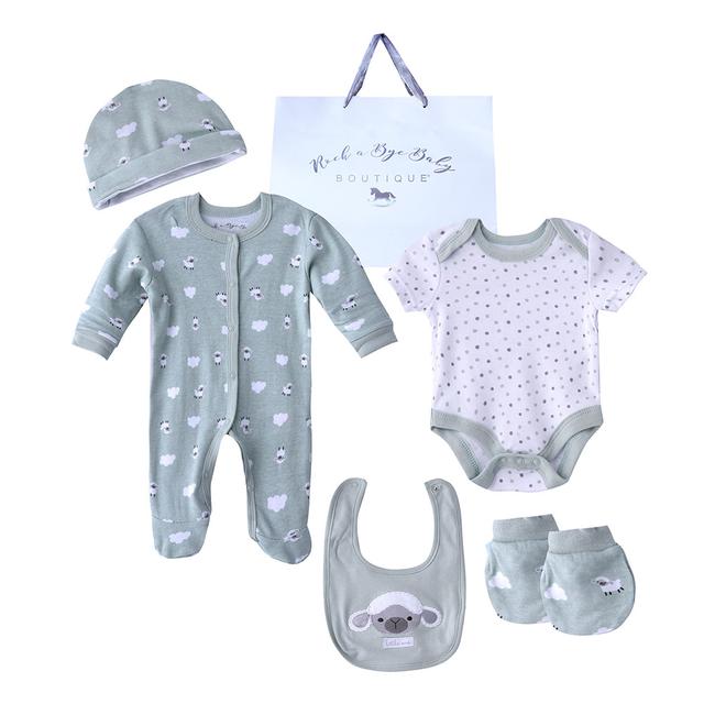 Rock A Bye Baby - 5pc-Set - Baby Boy Gift Set - Green