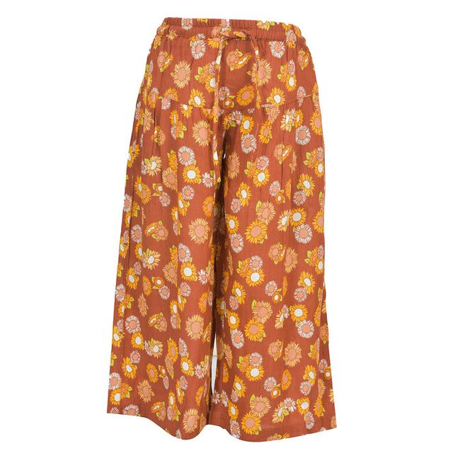 Nexgen Girls - Girl's Fully Elasticated Printed Pants - Brown