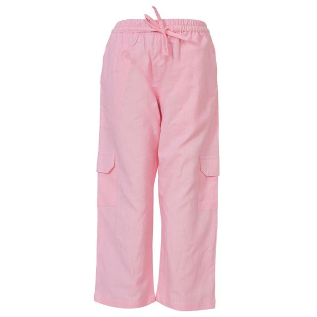 Nexgen Girls - Girl's Fully Elasticated Plain Pants - Pink