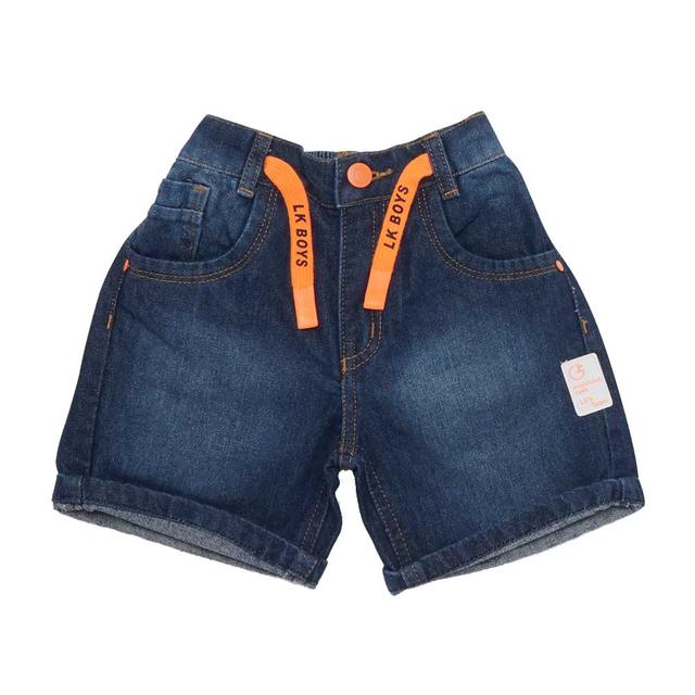 Little Kangaroos - Boy Semi Elasticated Denim Shorts - Dark Blue