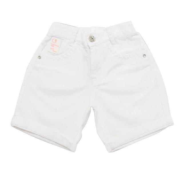 Little Kangaroos - Boy Denim Shorts - White