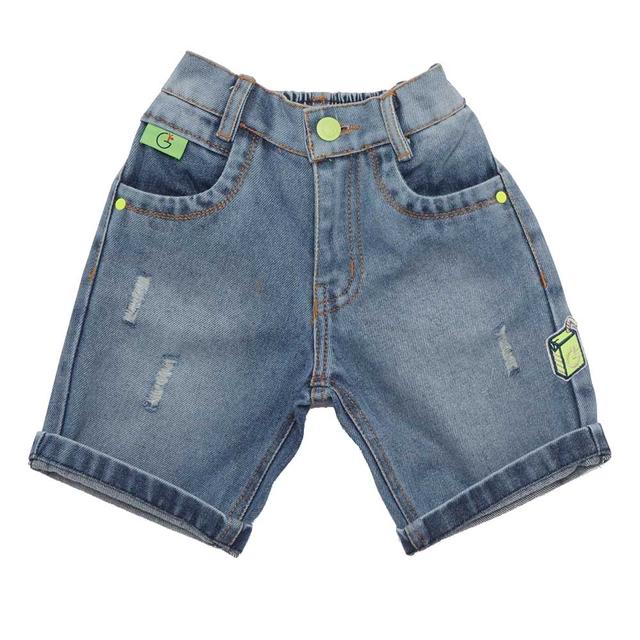 Little Kangaroos - Boy Semi Elasticated Denim Shorts - Light Blue