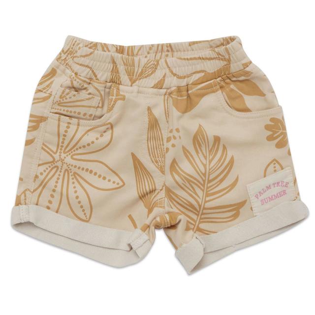 Little Kangaroos - Girl Full Elastic Shorts - Light Fawn