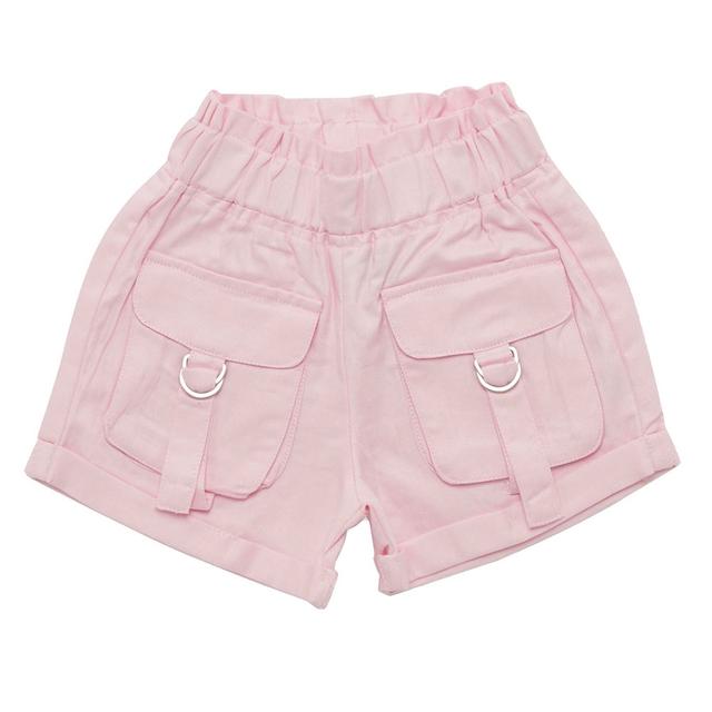 Little Kangaroos - Girl Full Elastic Shorts - Baby Pink