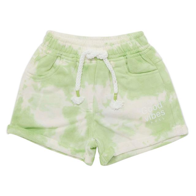 Little Kangaroos - Girl Full Elastic Shorts - Green