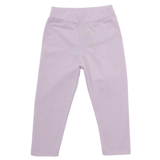 Little Kangaroos - Girl Solid Leggings - Purple