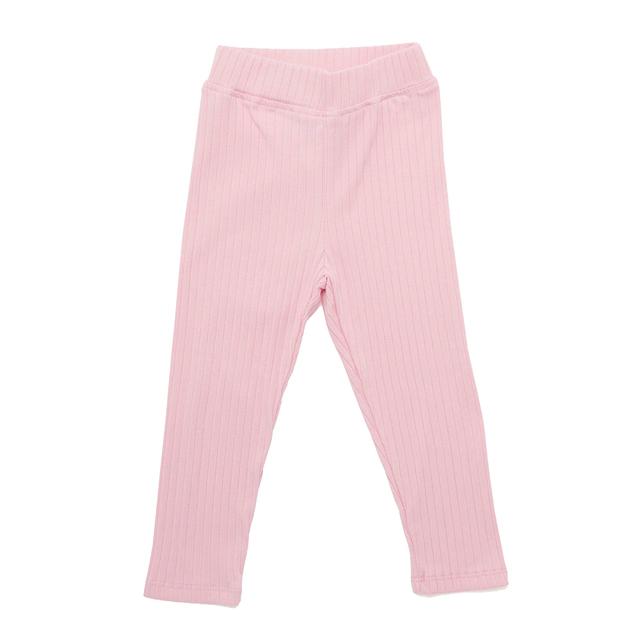 Little Kangaroos - Girl Knitted Leggings - Pink