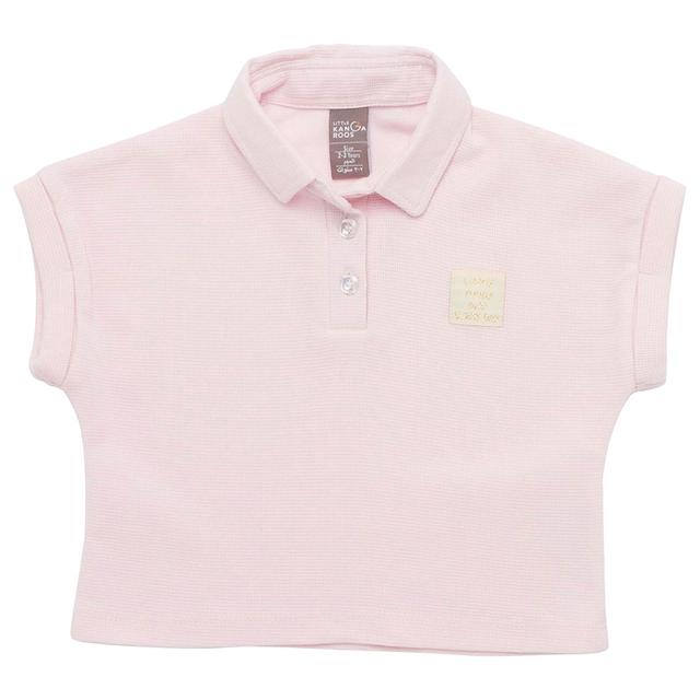 Little Kangaroos - Girl Half Sleeve Polo T-Shirt - Pink