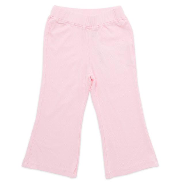 Little Kangaroos - Girl Knitted Flared Pants - Pink