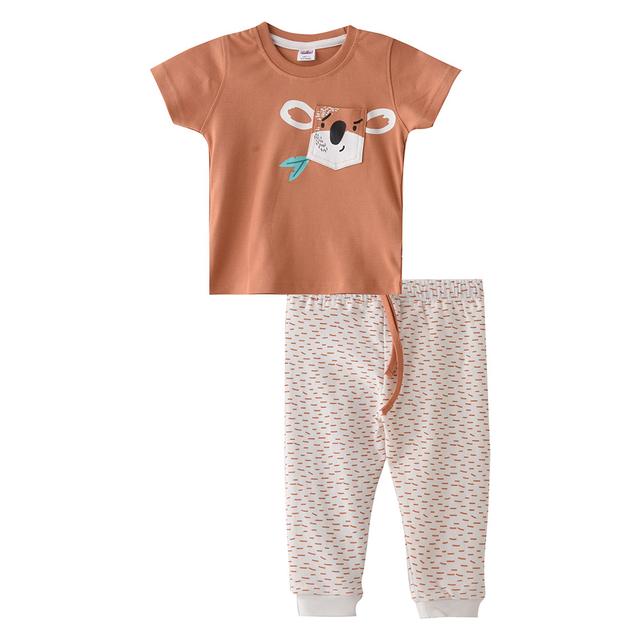 Smart Baby - 2pc-Set - Baby Boy Half Sleeve T-Shirt w/ Pants