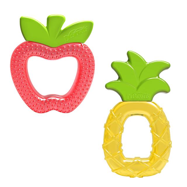 Dr. Brown's - AquaCool Water-Filled Teether - Pineapple And Apple - 2pcs