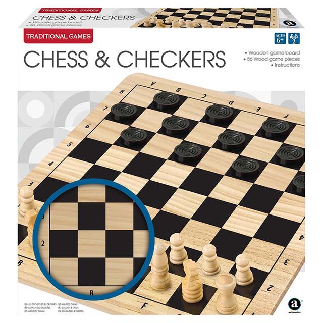 Merchant Ambassador - Wood Chess & Checkers Game