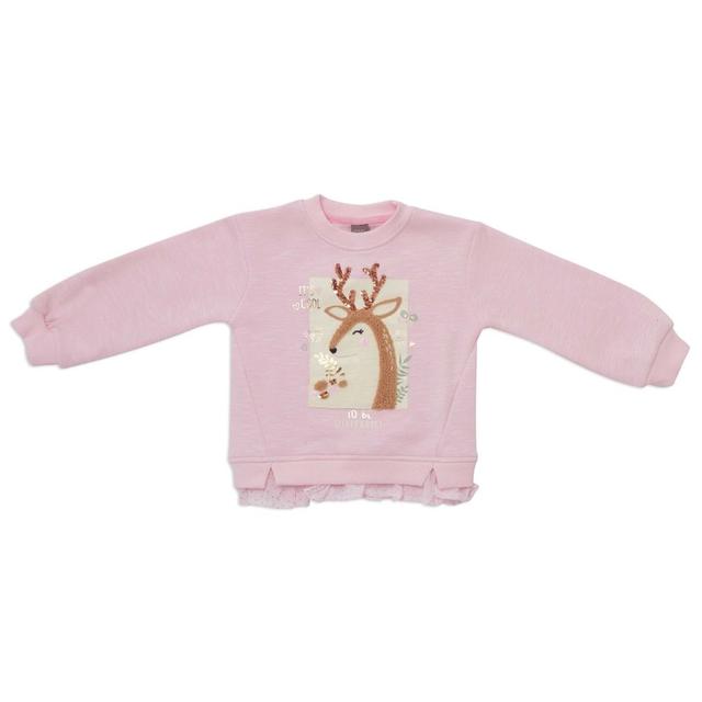 Little Kangaroos - Girl's Sweatshirt - Baby Pink