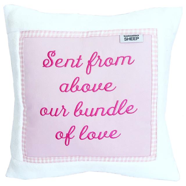 Baa Baa Black Sheep - Sent From Above Cushion - Pink