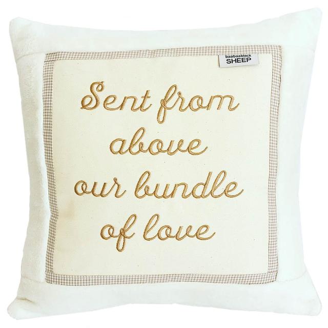 Baa Baa Black Sheep - Sent From Above Cushion - Beige