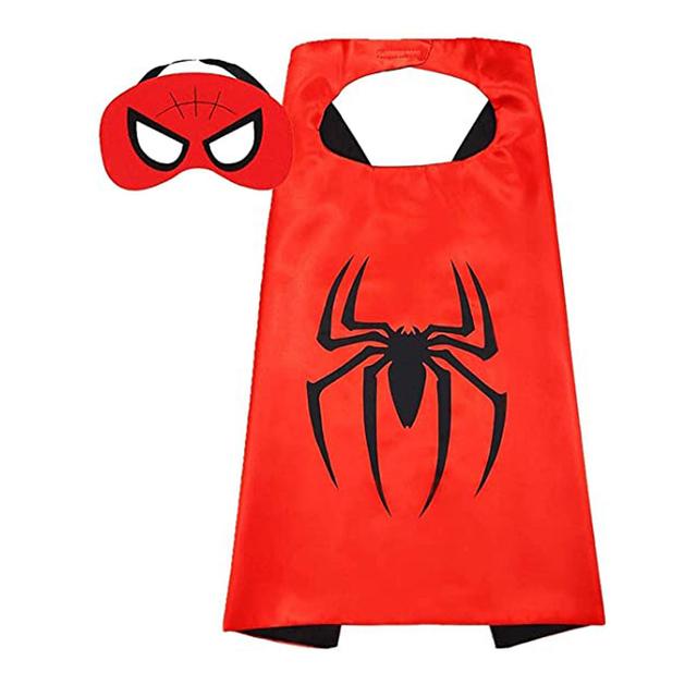 Brain Giggles Spiderman Superhero Cape With Mask Halloween Costume