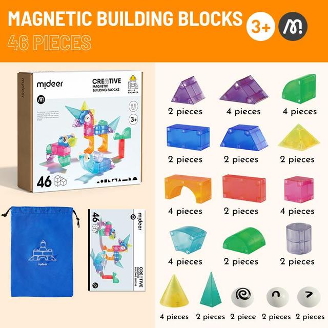 3D Magnetic Blocks - 46pcs