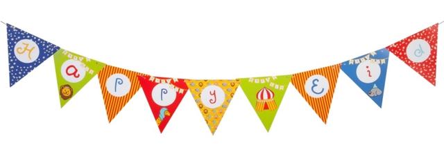 Big Top Circus Bunting Flags