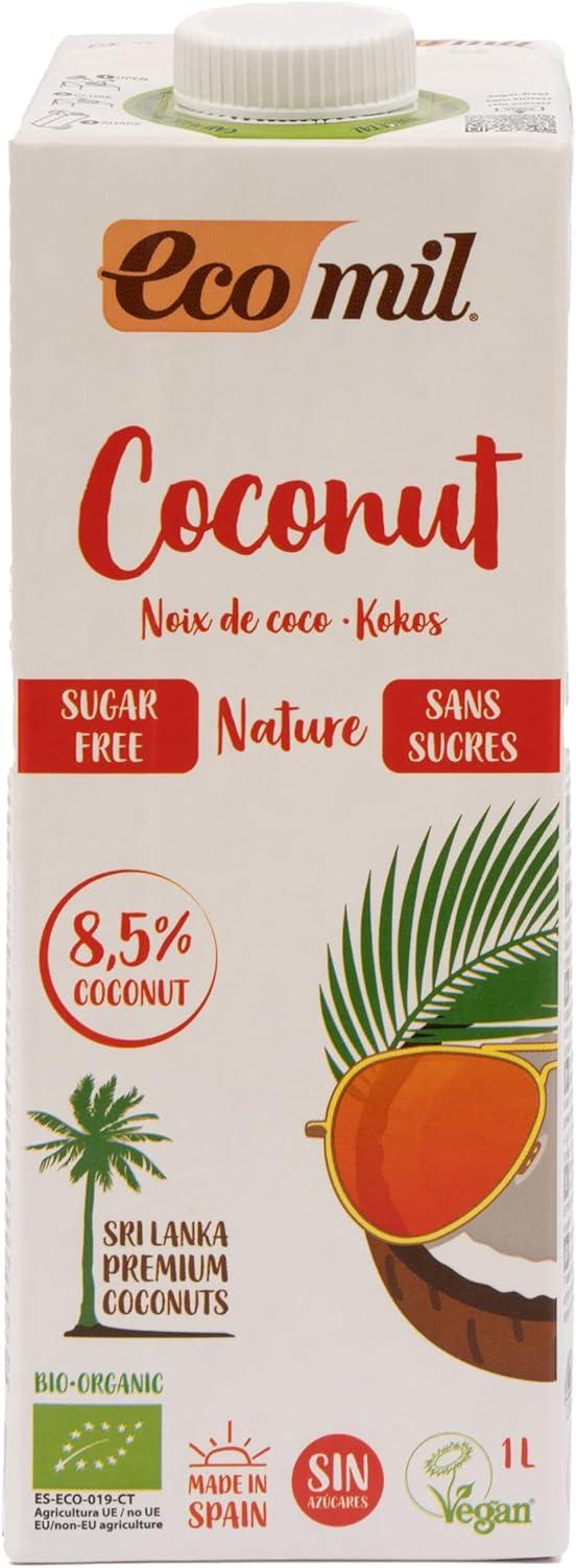 Ecomil Coconut Milk Nature Sugar Free 1L