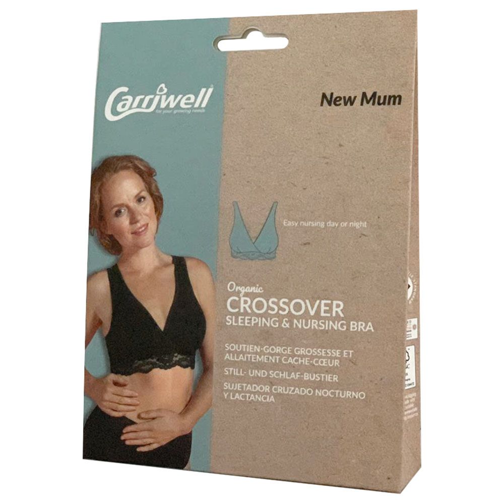 Organic Maternity & Nursing bra black, Carriwell