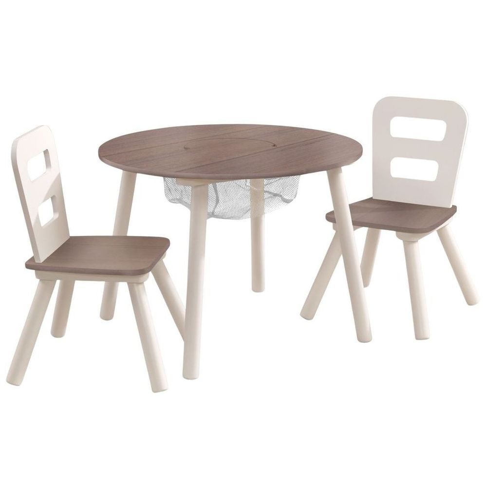 Kidkraft round storage table & 4 online chair set