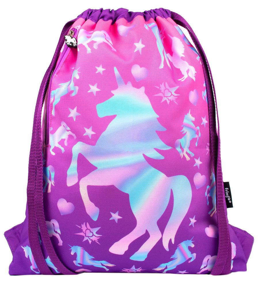 Fringoo Drawstring Bag Unicorn Ombre