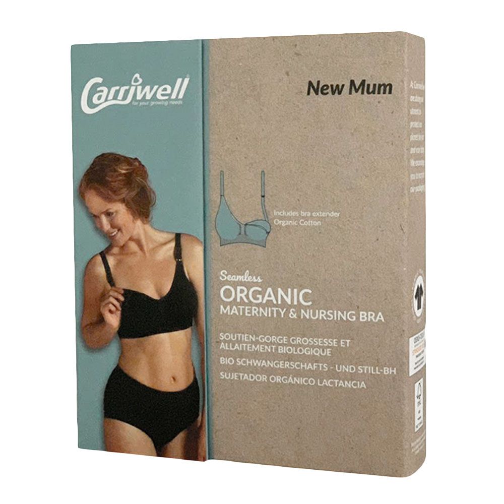 Carriwell Maternity & Nursing Bra with Carri-Gel Support Black